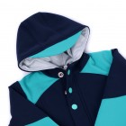 dětská softshellová bunda modrá  tyrkysová s potiskem rostoucídětská softshellová modrá tyrkysová bunda