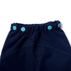 dětské softshellové kalhoty modré rostoucí
