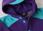dětská  polo softshellová fialovo tyrkysová bunda